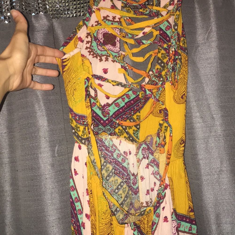 Bohemian Romper Open Back And Front - image 4